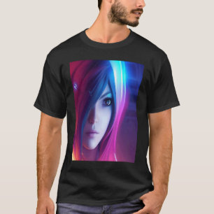 Camiseta Pastel Azul Rosa Multicolor Mira Glam Mujer Chica
