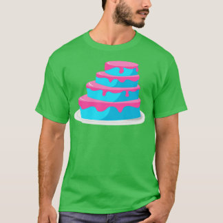 Camiseta Pastel azul y rosa