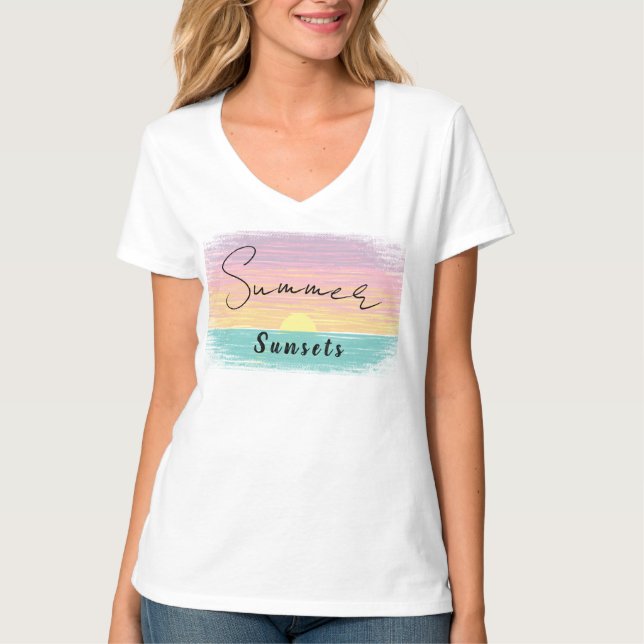 Camiseta Pastel Beach (Anverso)