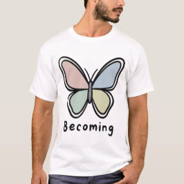 Camiseta Pastel Butterfly Becoming