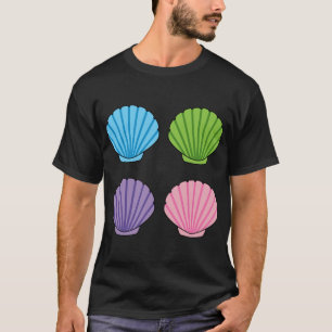 Camiseta Pastel Colorful Seashell Pack