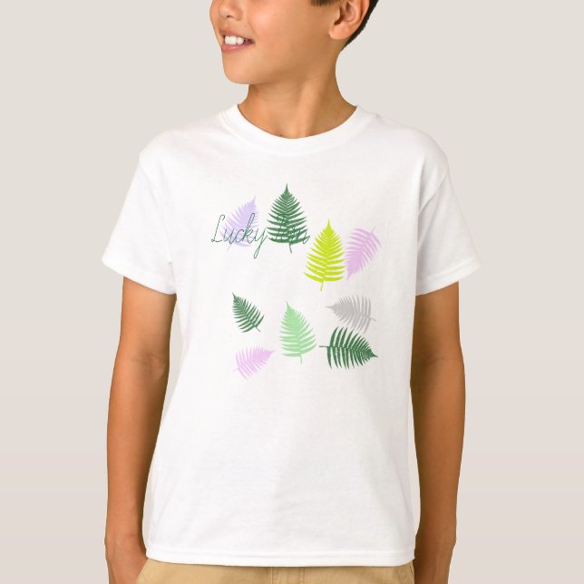 Camiseta Pastel Colours Lucky Fern (Anverso)