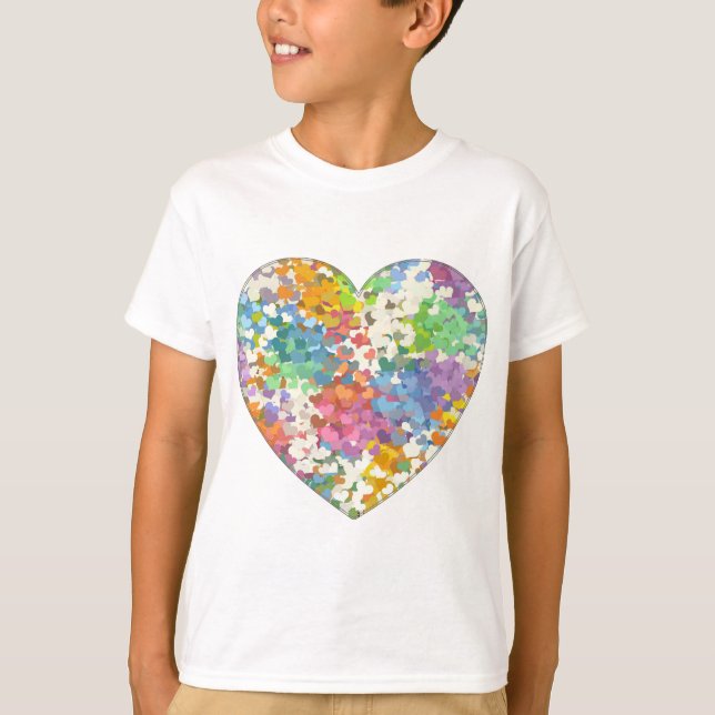 Camiseta Pastel Confetti Hearts (Anverso)