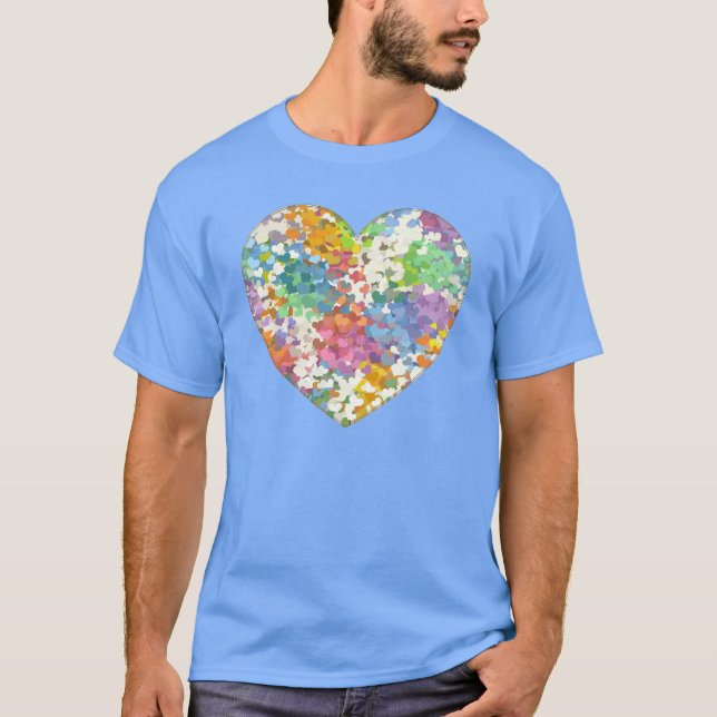 Camiseta Pastel Confetti Hearts T-Shirt (Anverso)