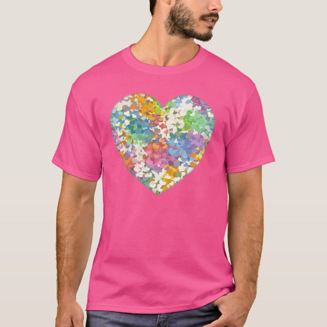 Camiseta Pastel Confetti Hearts T-Shirt (Anverso)