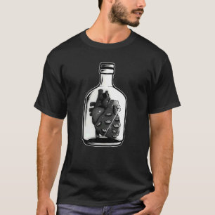 Camiseta Pastel Corazón Oscuro Gótico Del Cardiólogo Humano