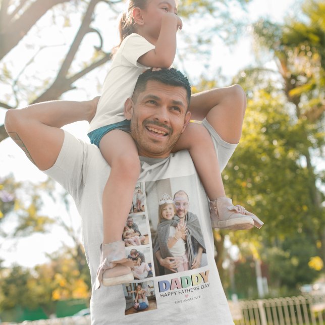 Camiseta Pastel Daddy 5 Photo Fathers Day (Subido por el creador)