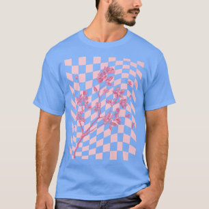 Camiseta Pastel Danés Estético de Cerezo en flor japonés Sa