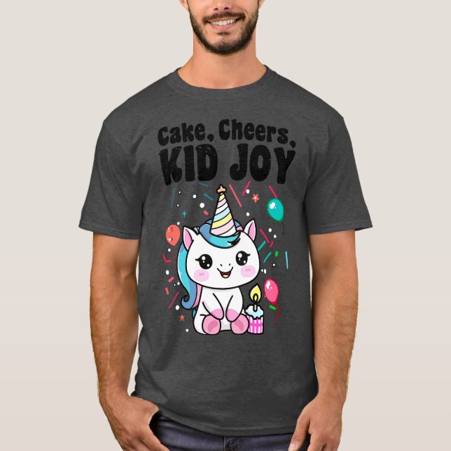 Camiseta Pastel de alegría infantil (Anverso)