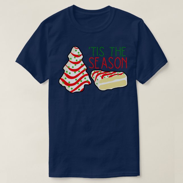 Camiseta Pastel de árbol de Navidad pequeño Debbie (Diseño del anverso)