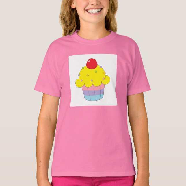 Camiseta Pastel de arcoiris (Anverso)