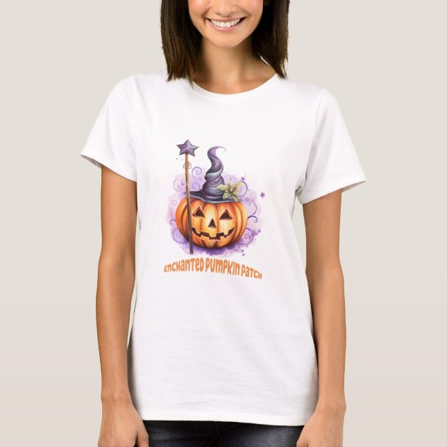 Camiseta Pastel de calabaza encantado Halloween (Anverso)