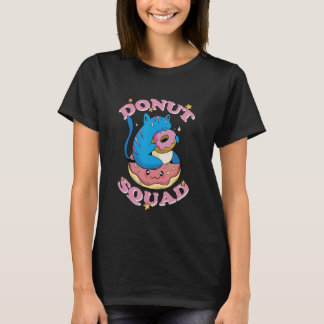 Camiseta Pastel de canto de canto de canto de donut Squad D