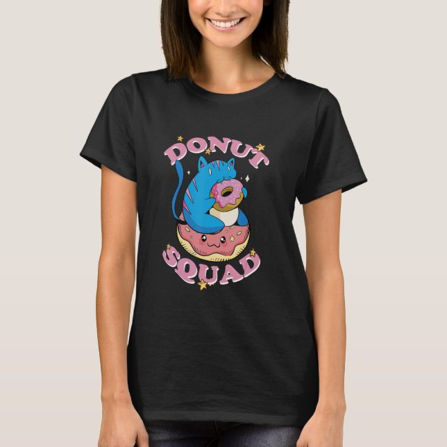 Camiseta Pastel de canto de canto de canto de donut Squad D (Anverso)