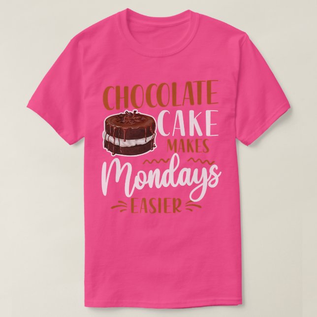 Camiseta Pastel de chocolate al horno (Diseño del anverso)