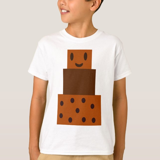 Camiseta Pastel de chocolate Personalizado (Anverso)