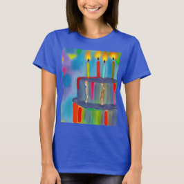 Camiseta Pastel de cumpleaños