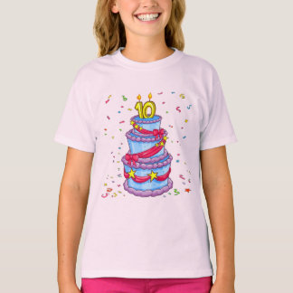 Camiseta Pastel de cumpleaños
