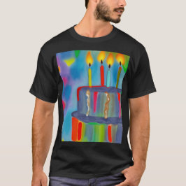 Camiseta Pastel de cumpleaños