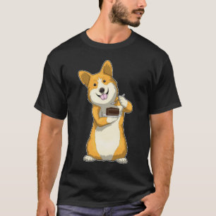 Camiseta Pastel de cumpleaños Corgi