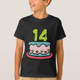 Camiseta Pastel de cumpleaños de 14 años