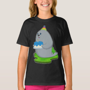 Camiseta Pastel de cumpleaños de foca