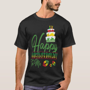 Camiseta Pastel de cumpleaños de Jamaica Feliz cumpleaños a