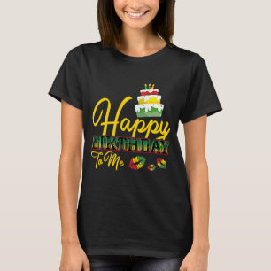 Camiseta Pastel de cumpleaños de Jamaica feliz cumpleaños p