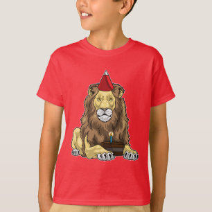 Camiseta Pastel de cumpleaños de león