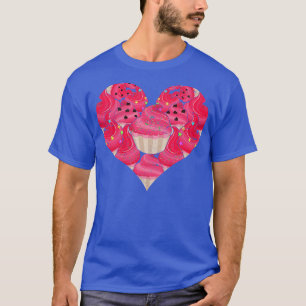 Camiseta Pastel de degustación de postre de amor