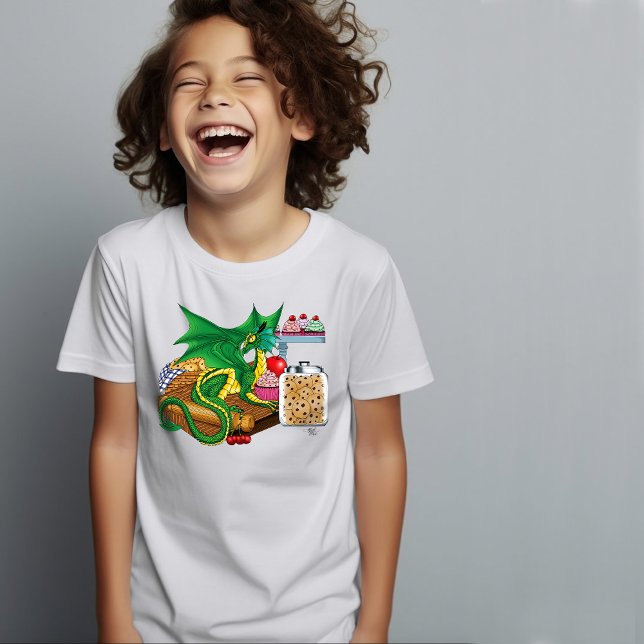 Camiseta Pastel de Dragón Verde (Subido por el creador)