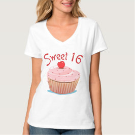 Camiseta Pastel de dulce 16 de cumpleaños