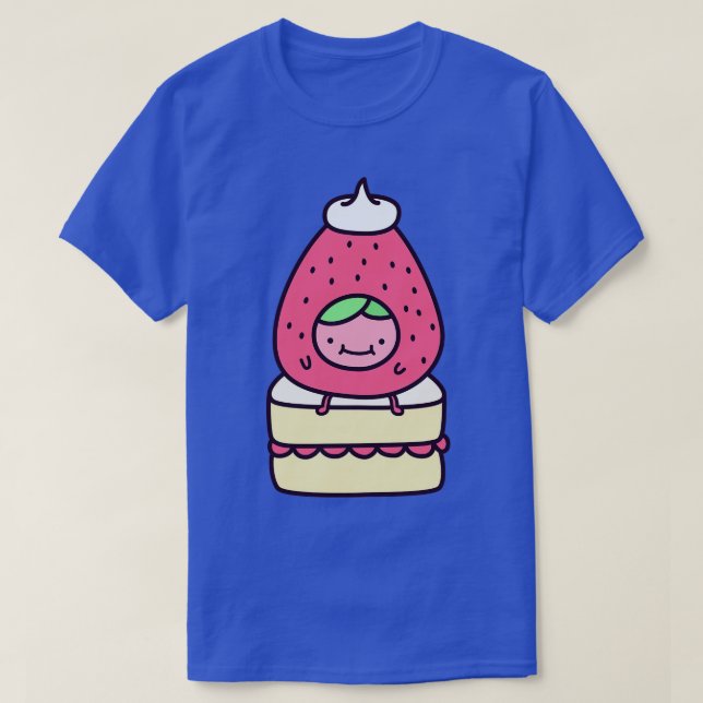 Camiseta Pastel de fresa (Diseño del anverso)