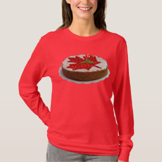 Camiseta Pastel de hojas de arce de cerezo canadiense