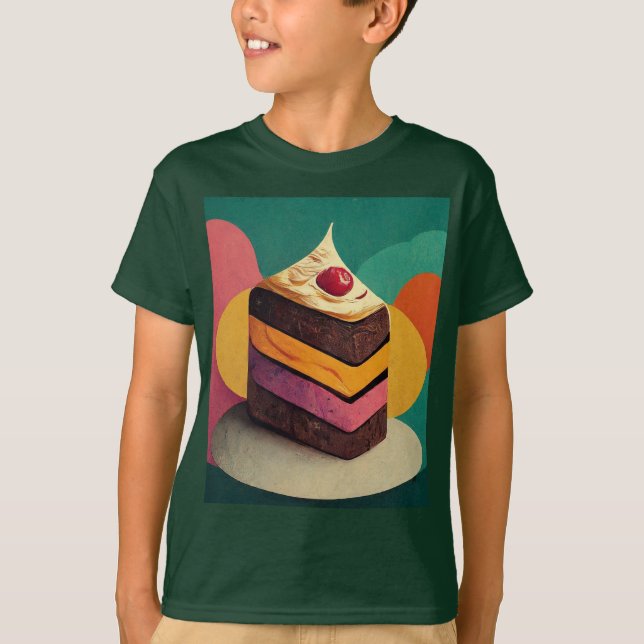 Camiseta Pastel de niños dulces y juguetones (Anverso)