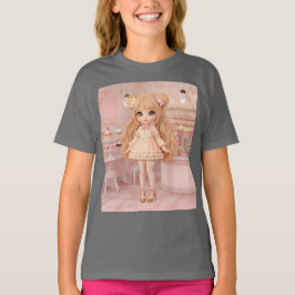 Camiseta Pastel de pastas Kawaii Doll