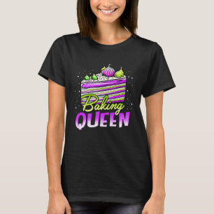 Camiseta Pastel de pasteles Queen Cupcake Bakers Chispas pa