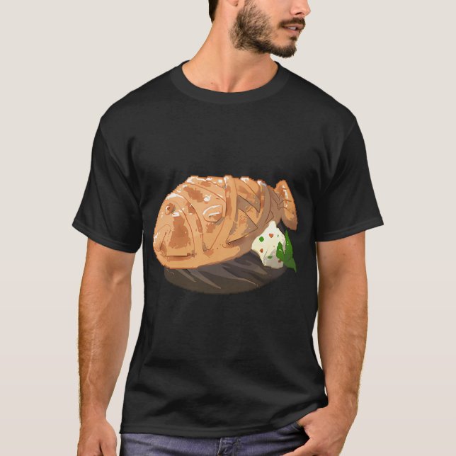 Camiseta pastel de pescado BOTW (Anverso)