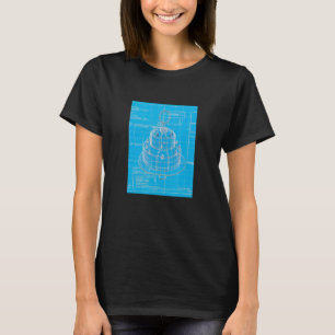 Camiseta Pastel de tarta de crema de crema de crema de tort