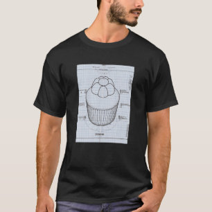 Camiseta Pastel de tarta de crema de pan de crema de pan