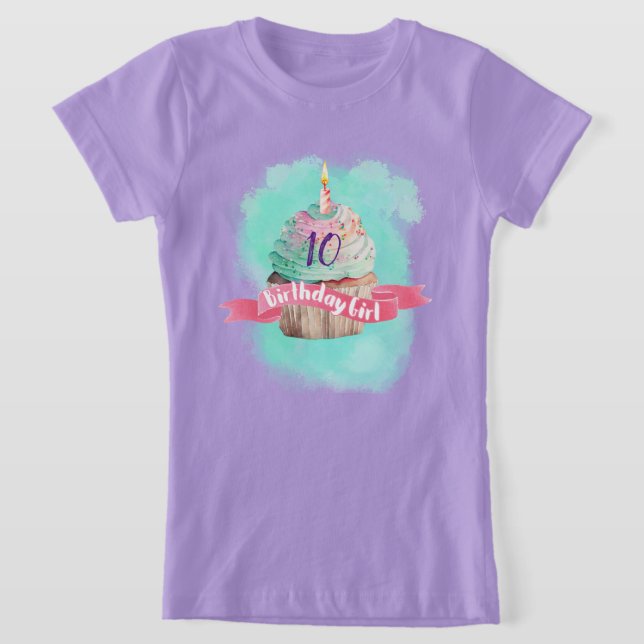Camiseta Pastel de tarta dulce de cumpleaños Chica con Fies (Distribución)