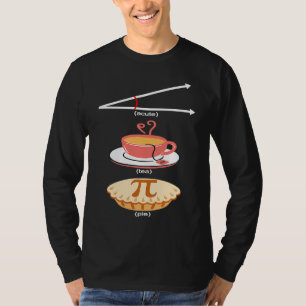 Camiseta pastel de té agudo té lindo pi día pi matemática d