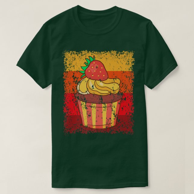 Camiseta Pastel de torta de pan panadería Pastel de retro 1 (Diseño del anverso)