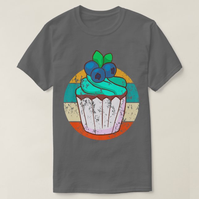 Camiseta Pastel de torta de pan panadería Pastel de retro 1 (Diseño del anverso)