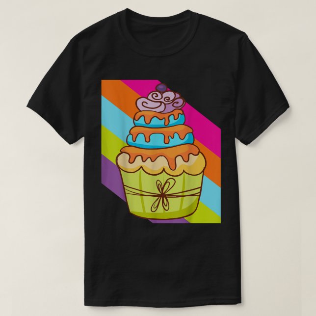Camiseta Pastel de torta panadería Baker Cake Comida Delici (Diseño del anverso)