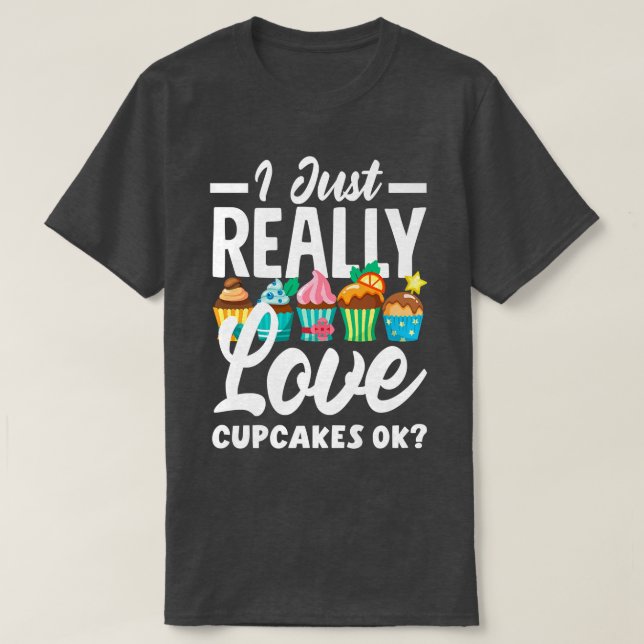 Camiseta Pastel de torta que me encantan los pasteles. (Diseño del anverso)
