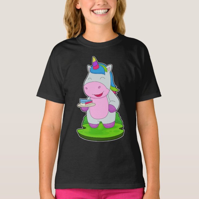 Camiseta Pastel de unicornio (Anverso)