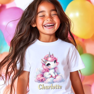 Camiseta Pastel de unicornio nube mágica 