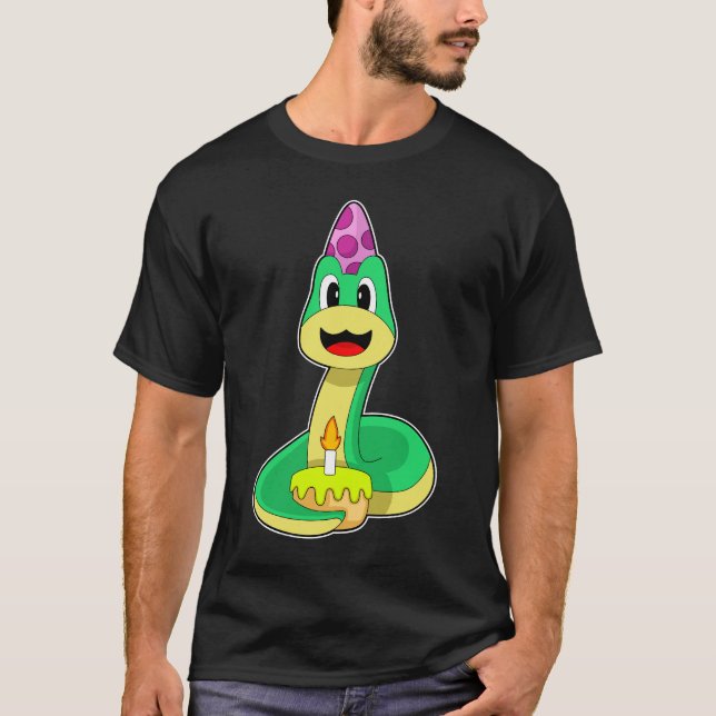 Camiseta Pastel de velas de cumpleaños (Anverso)