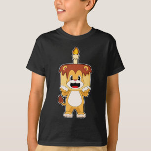 Camiseta Pastel de Velas de Cumpleaños de León